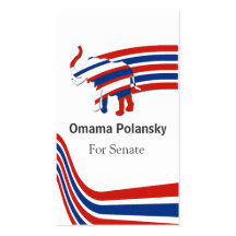 Political  Republican Business Card Template