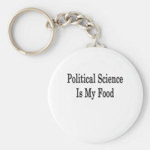 Political Science Is My Food Key Chains