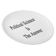 Political Science Is The Answer Party Plate