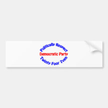 Politically Respect - Democratic Party Bumper Sticker