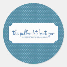 Polka Dot Business Stickers