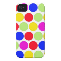 Polka dot, Colors set 1 iPhone 4 Case-Mate Case
