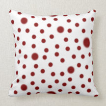 Polka Dot Red Pillow