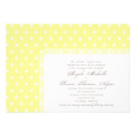 Polka Dots and Lace Wedding Invitation