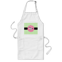 Polka dots zebra aprons