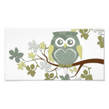 Polka Tree Owl Photo Enlargement