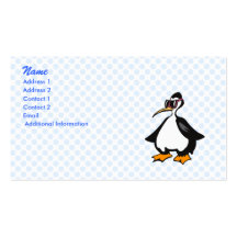Polly Penguin Business Card Template