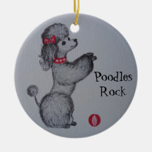 Polly the Poodle Ornament