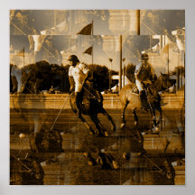 Polo Collage Poster Print