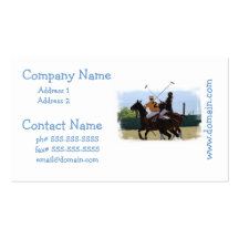 Polo Horse Match Business Cards