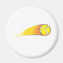 Polo Tennis Shirts - Flying Tennis Ball Shirts Refrigerator Magnets