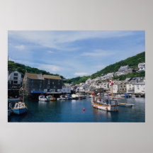 Polperro Harbour, Cornwall, England, U.K. Posters