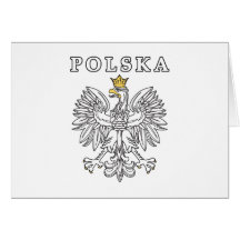 Polska With Polish Eagle Greeting Card