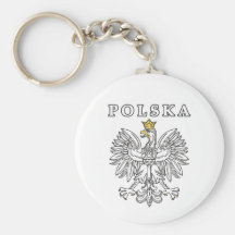 Polska With Polish Eagle Key Chains