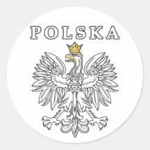 Polska With Polish Eagle Sticker