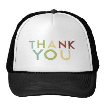 Pomegranate Ink - Multi Colour Thank You Hat