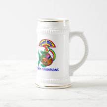 Pond Mile 4 Team Champions Logo Beer Stein Mugs