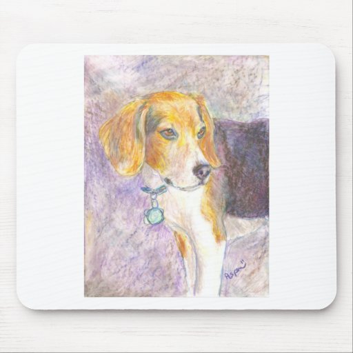 Pondering Pup Mousepads
