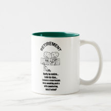 PONDERING RETIREMENT   MUGS