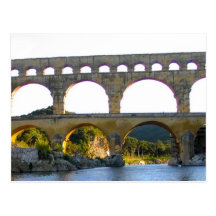 Pont du Gard aqueduct postcard