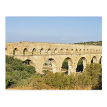 Pont du Gard aqueduct postcard