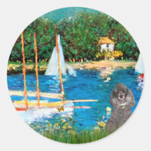 Poodle (8S) - Sailboats Stickers