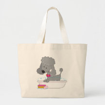 Poodle Bath Tote Bag