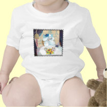 Poodle cupcake Tea Party Baby t-shirts