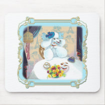 Poodle Cupcake Tea Party mousepads