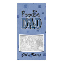 Poodle DAD Photo Card Template