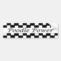 Poodle Power Bumper Stickers