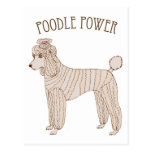 Poodle Power Postcard