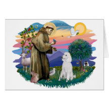 Poodle (Standard White) Cards