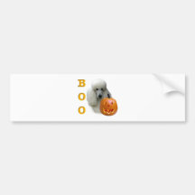 Poodle (White Coated) Boo Bumper Sticker