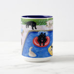 Pool Party Labradors Mug