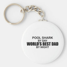 Pool Shark World's Best Dad by Night Keychain