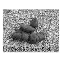 poop 001, English Doesn't Suck Post Card