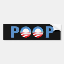 POOP -  Anti Obama Bumper Sticker