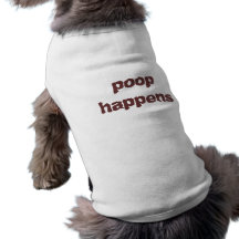poop happens doggie tee