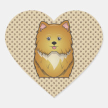 Pooranian Cartoon Sticker