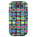 Pop art colourful hearts Samsung Galaxy Case casemate cases
