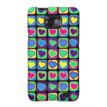 Pop art colourful hearts Samsung Galaxy Case casemate cases