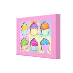 POP ART CUPCAKES Gallery Wrapped Canvas