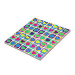 pop art hearts custom tile tiles