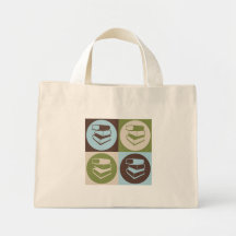 Pop Art Library Work Tote Bags