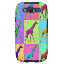 Pop Art Popart Walking Giraffe Multi-Colour