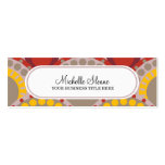 Pop Art Red Profile Business Cards