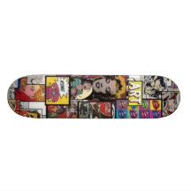 pop art skate board