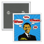 Pop Art Yes We Can Obama Button