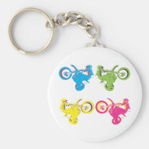 Pop Grungy Motocross Keychains